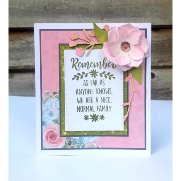 Crafter's Companion Clear Acrylic Stamp - Remember