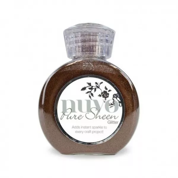 Tonic Studios Nuvo pure sheen glitter 100ml chestnut brown