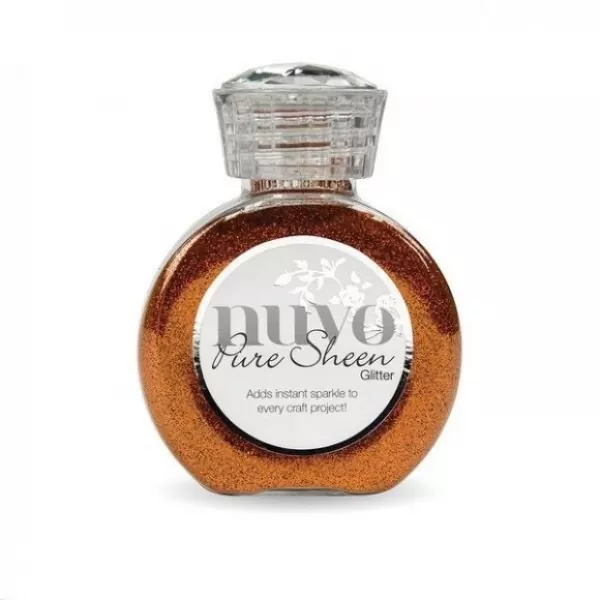 Tonic Studios Nuvo pure sheen glitter 100ml spiced apricot