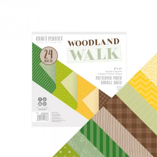 Tonic Studios • Craft perfect woodland walk 6x6" paper pack