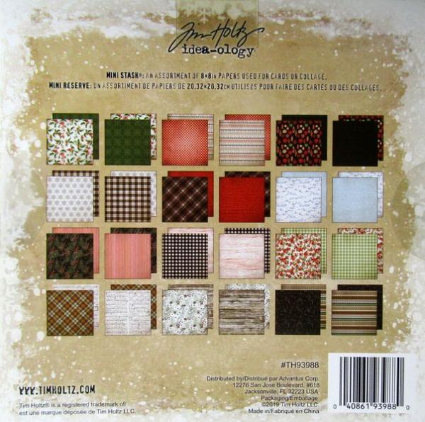 idea-ology, Tim Holtz Christmas/Noel Paper Stash