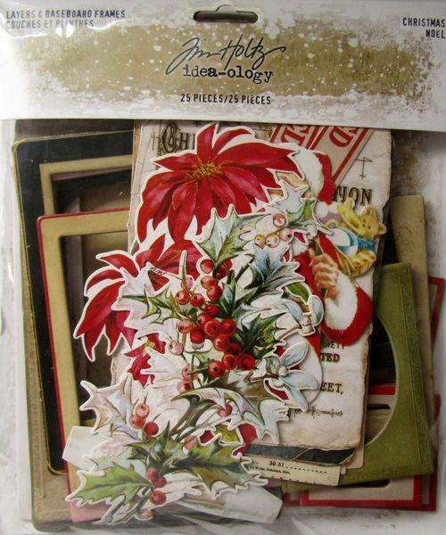Idea-ology, Tim Holtz Christmas Layers and Basboard Frames