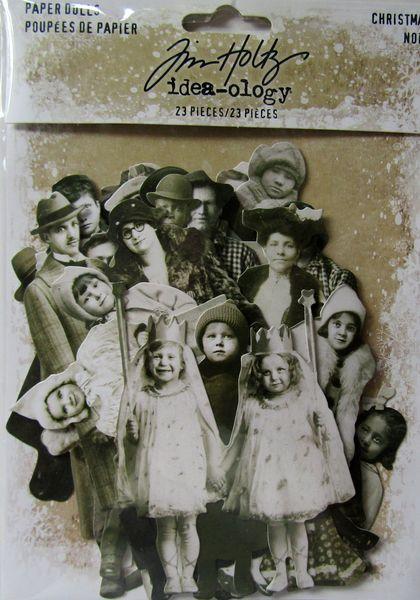 idea-ology, Tim Holtz Christmas/Noel 2 Paper Dolls
