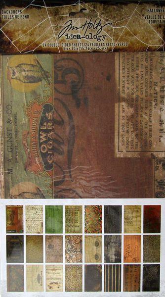 idea-ology, Tim Holtz Backdrops Halloween