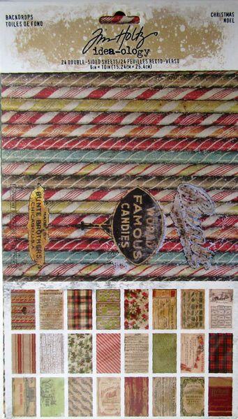idea-ology, Tim Holtz Backdrops Christmas / Noel 2