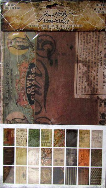 idea-ology, Tim Holtz Backdrops Halloween 2
