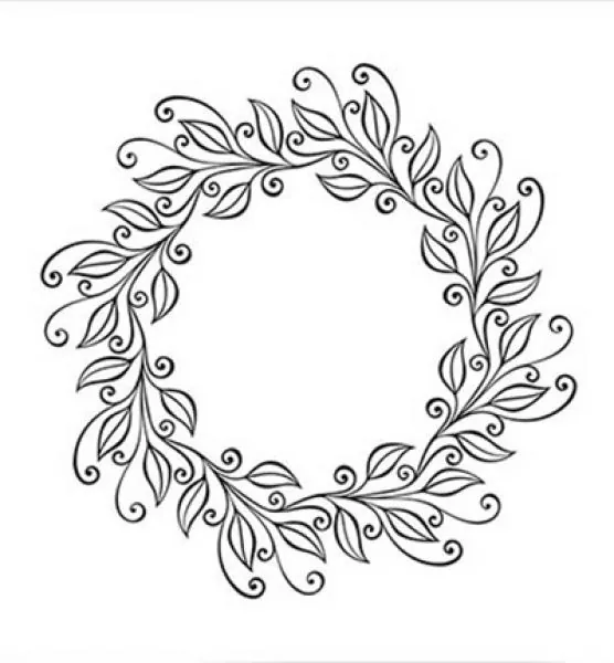 Nellie Snellen Embossing folder Leaves wreath