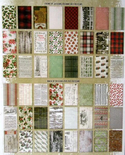 idea-ology, Tim Holtz Backdrops Christmas / Noel