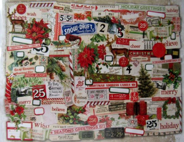idea-ology, Tim Holtz Ephemera Pack Christmas