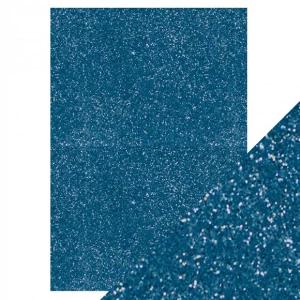 Tonic Studios • Card A4 x5 glitter cobalt blue