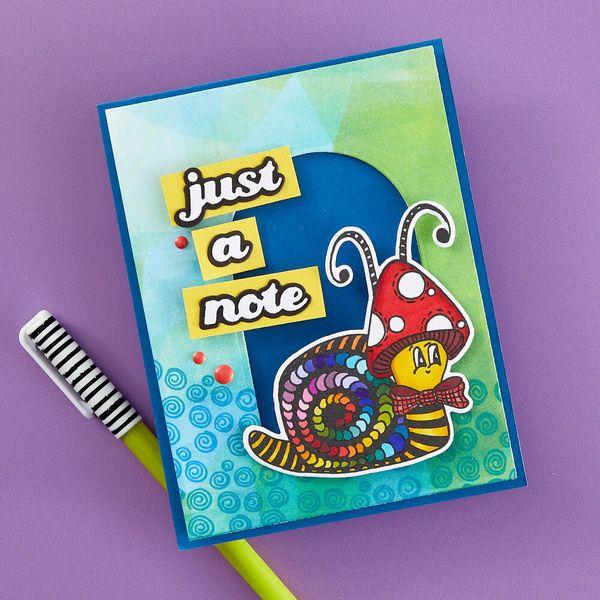 Spellbinders, Toadstool Tales Stamp and Die Bundle by Dyan Reaveley