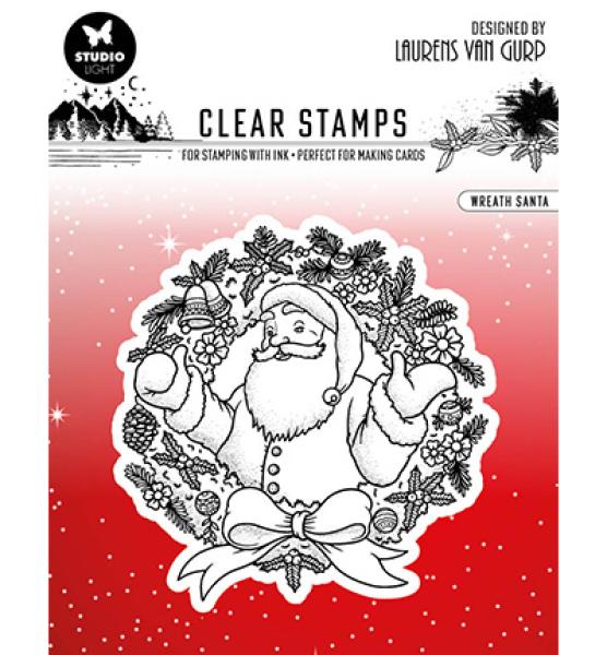 Studiolight, Stempel Wreath santa Essentials nr.300