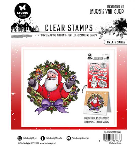 Studiolight, Stempel Wreath santa Essentials nr.300