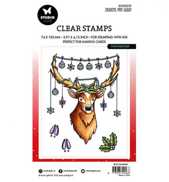 Studiolight • Stamp Christmas deer By Laurens nr.487