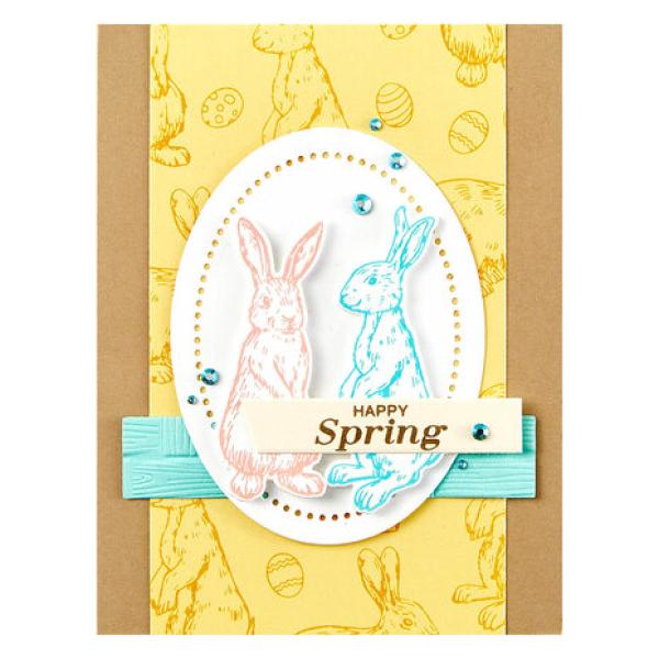 Spellbinders, BetterPress Spring Bunnies Press Plate & Die Set