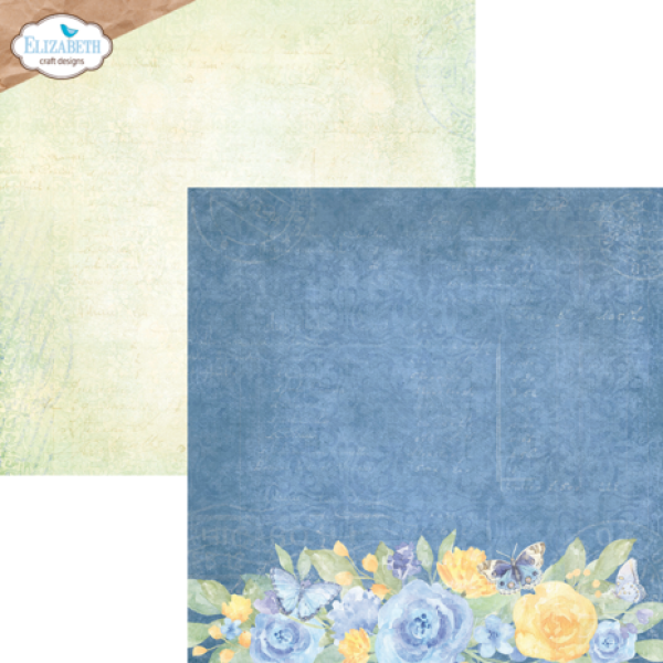 Elisabeth Craft Designs, Evening Rose 12x12 Inch Patterned Cardstock Paper