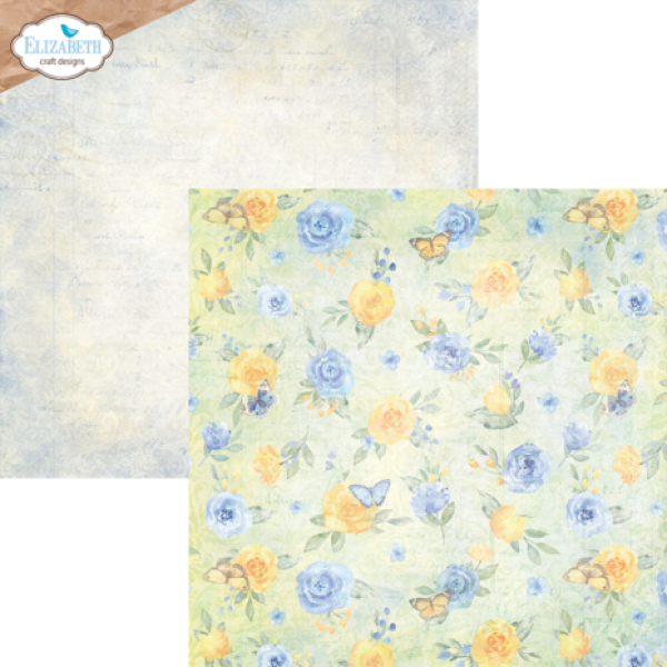 Elisabeth Craft Designs, Evening Rose 12x12 Inch Patterned Cardstock Paper