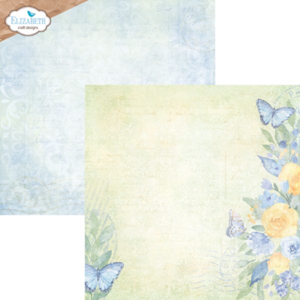 Elisabeth Craft Designs, Evening Rose 12x12 Inch Patterned Cardstock Paper