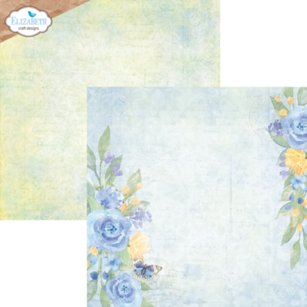 Elisabeth Craft Designs, Evening Rose 12x12 Inch Patterned Cardstock Paper