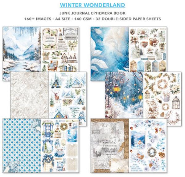Ciao Bella, Winter Wonderland A4 Junk Journal Ephemera Book