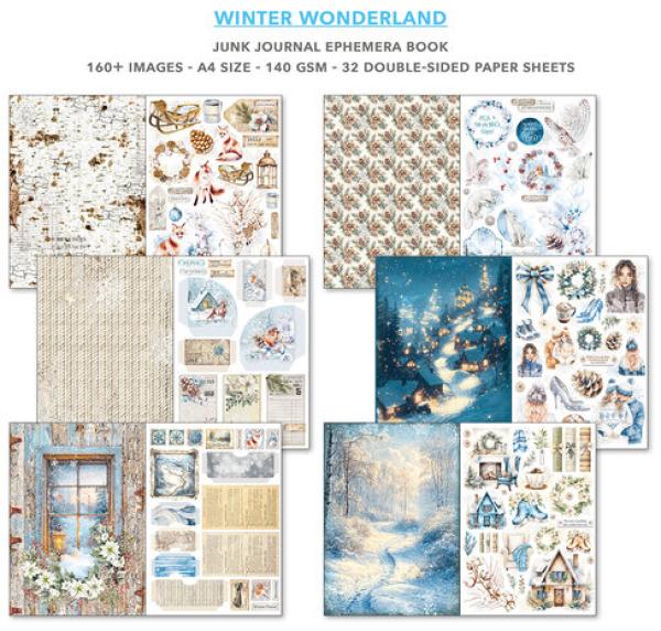 Ciao Bella, Winter Wonderland A4 Junk Journal Ephemera Book