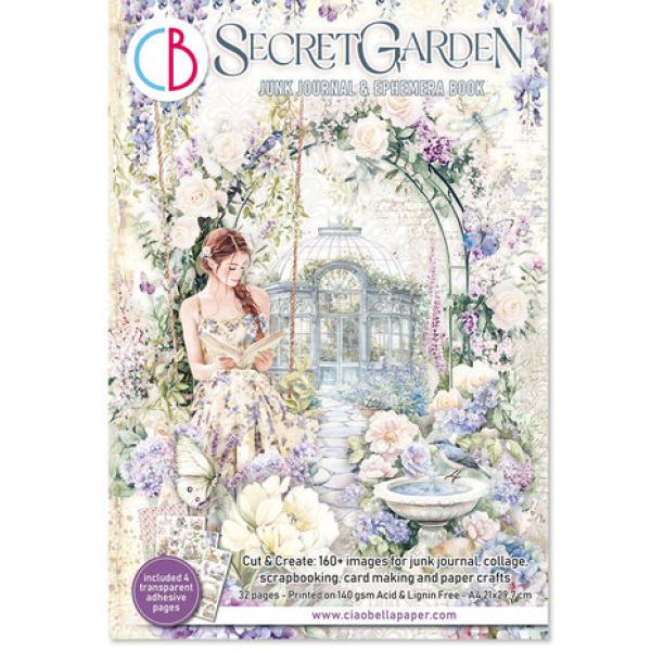 Ciao Bella, Secret Garden A4 Junk Journal Ephemera Book