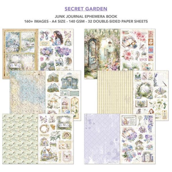 Ciao Bella, Secret Garden A4 Junk Journal Ephemera Book