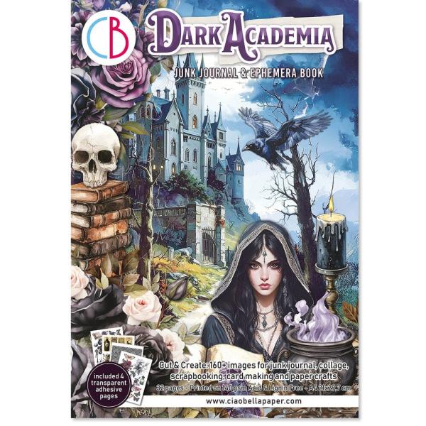 Ciao Bella, Dark Academia A4 Junk Journal Ephemera Book