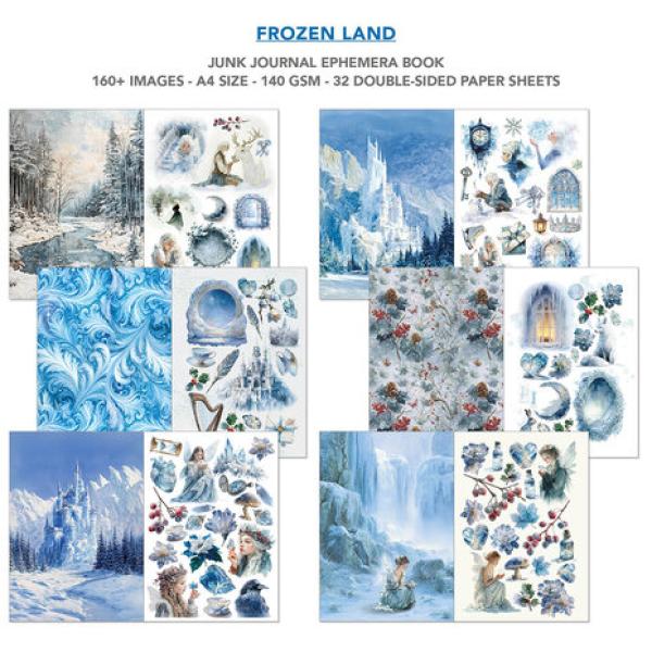 Ciao Bella, Frozen Land A4 Junk Journal Ephemera Book
