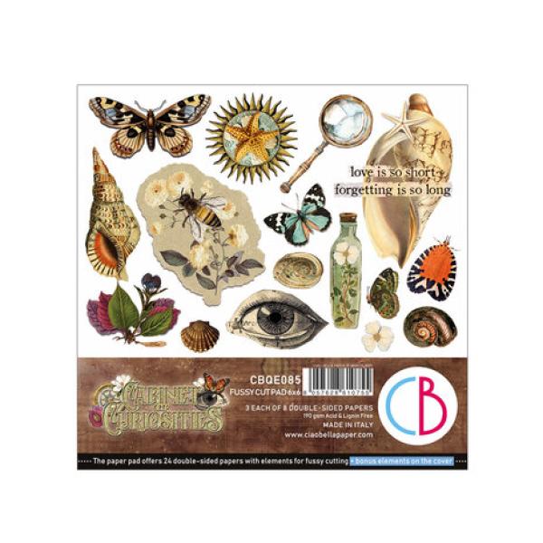 Ciao Bella, Cabinet of Curiosities 6x6 Inch Fussy Cut Pad