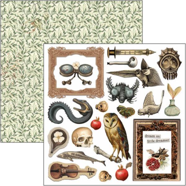 Ciao Bella, Cabinet of Curiosities 6x6 Inch Fussy Cut Pad