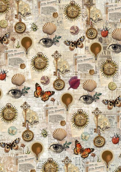 Ciao Bella, Cabinet of Curiosities A5 Rice Paper Mixed, 8-teilig