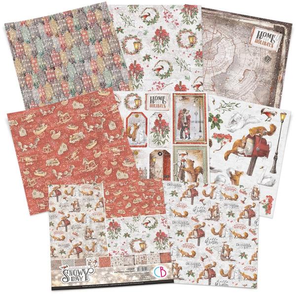 Ciao Bella, Memories of a Snowy Day Patterns Pad 12"x12"