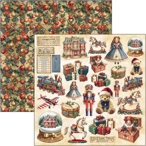 Ciao Bella, Toy Shop 12x12 Inch Patterns Pad, Scrapbook