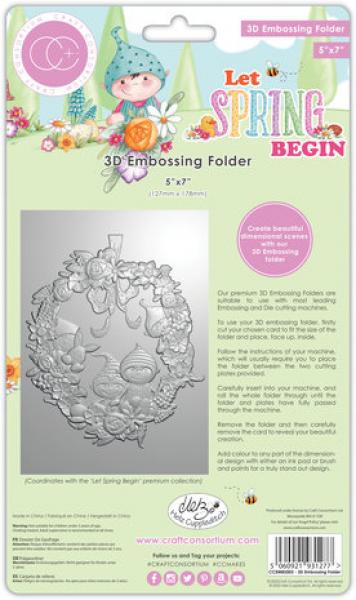 Craft Consortium, Let Spring Begin 3D Embossing Folder