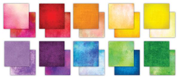 Craft Consortium, Essential Craft Papers 6x6 Inch Paper Pad Over the Rainbow