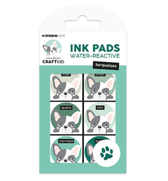 CraftLab • Ink Pads Water-reactive Turquoises Essentials nr.28