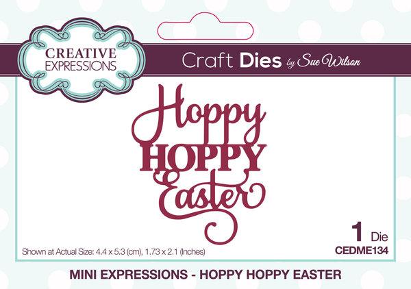 Creative Expressions, Sue Wilson Craft Die Mini Expressions Hoppy Hoppy Easter