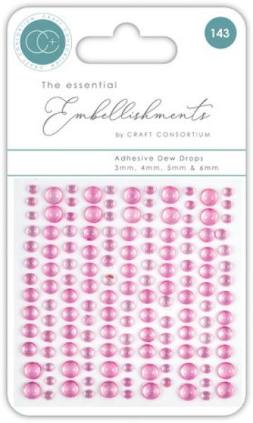 Craft Consortium, Adhesive Dew Drops Pink