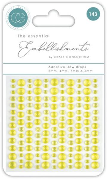Craft Consortium, Adhesive Dew Drops Yellow