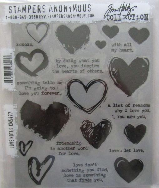 Stampers Anonymous, Love Notes Tim Holtz Cling Stamps