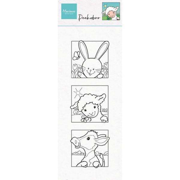 Marianne Design • Hetty's Peek-a-boo Clear Stamps Spring Animals