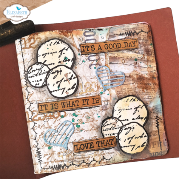 Elizabeth Craft Designs, Journal Elements Plusses and More Stamp Set