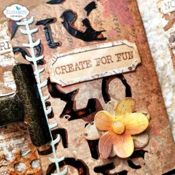 Elizabeth Craft Designs, Journal Elements Artist Trading Coin Stamp Set