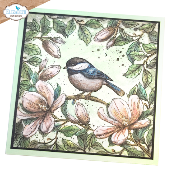 Elizabeth Craft Designs, Spring Blossom Stamps Floral Branches & Sentiments