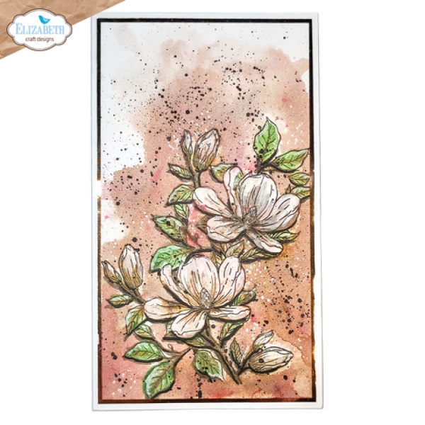 Elizabeth Craft Designs, Spring Blossom Stamps Floral Branches & Sentiments