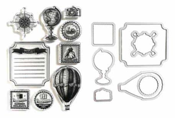 Elisabeth Craft Designs, Remember Moments Stamp & Die Around the World
