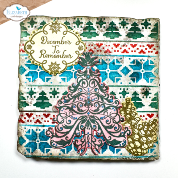 Elizabeth Craft Designs, December Romance Stamp & Die December Romance