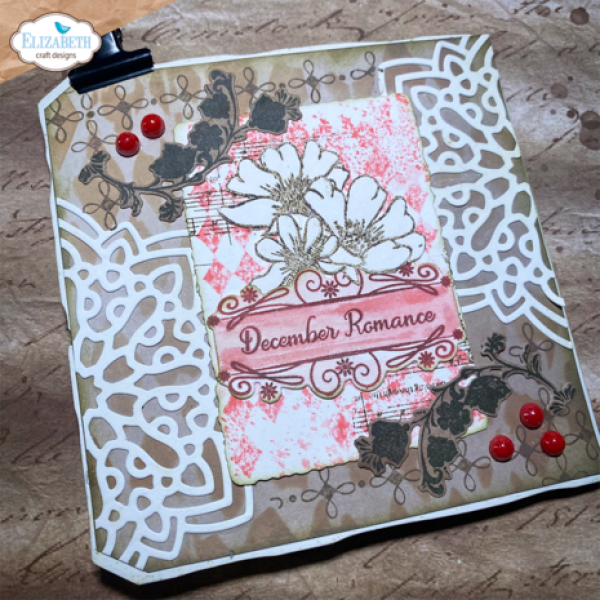 Elizabeth Craft Designs, December Romance Stamp & Die December Romance