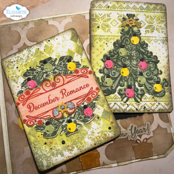 Elizabeth Craft Designs, December Romance Stamp & Die December Romance
